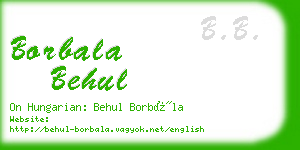 borbala behul business card